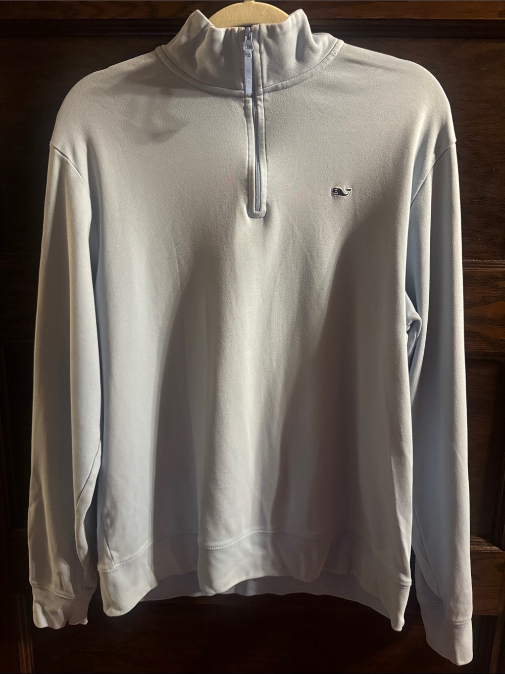 Vineyard Vines Men's Pale Blue Half-Zip Pullover